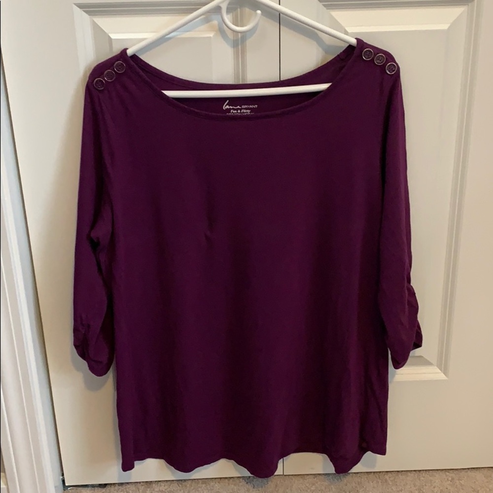 Lane Bryant boatneck top